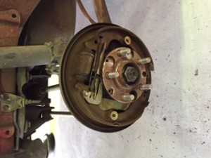 Faulty rear brakes