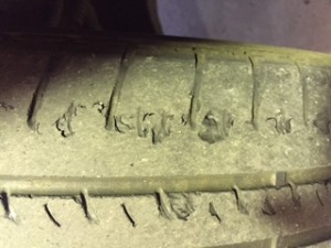 Faulty tyre