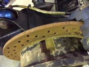 Rusty disc brakes