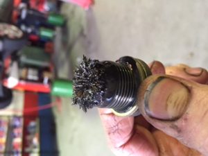 Metal on Holden diff plug